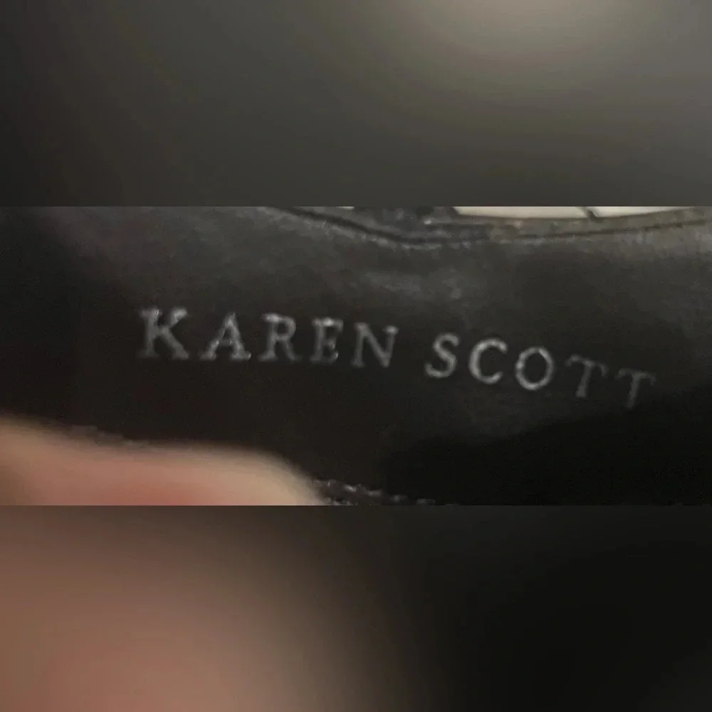 Karen Scott brown size 9 1/2 square toe bootie